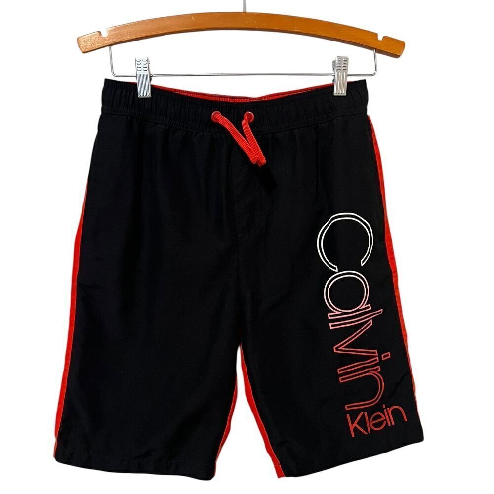 Calvin Klein Swimwear Boys Swim Trunks Size 16/18 Large Spell Out